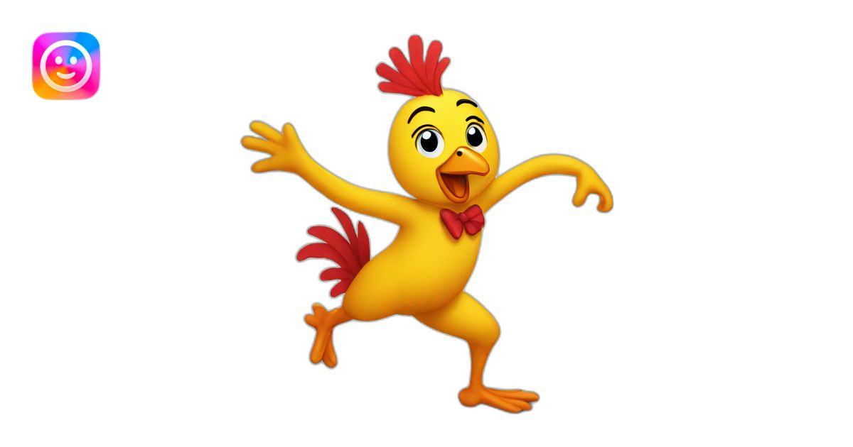 Dancing chicken emoji | AI Emoji Generator