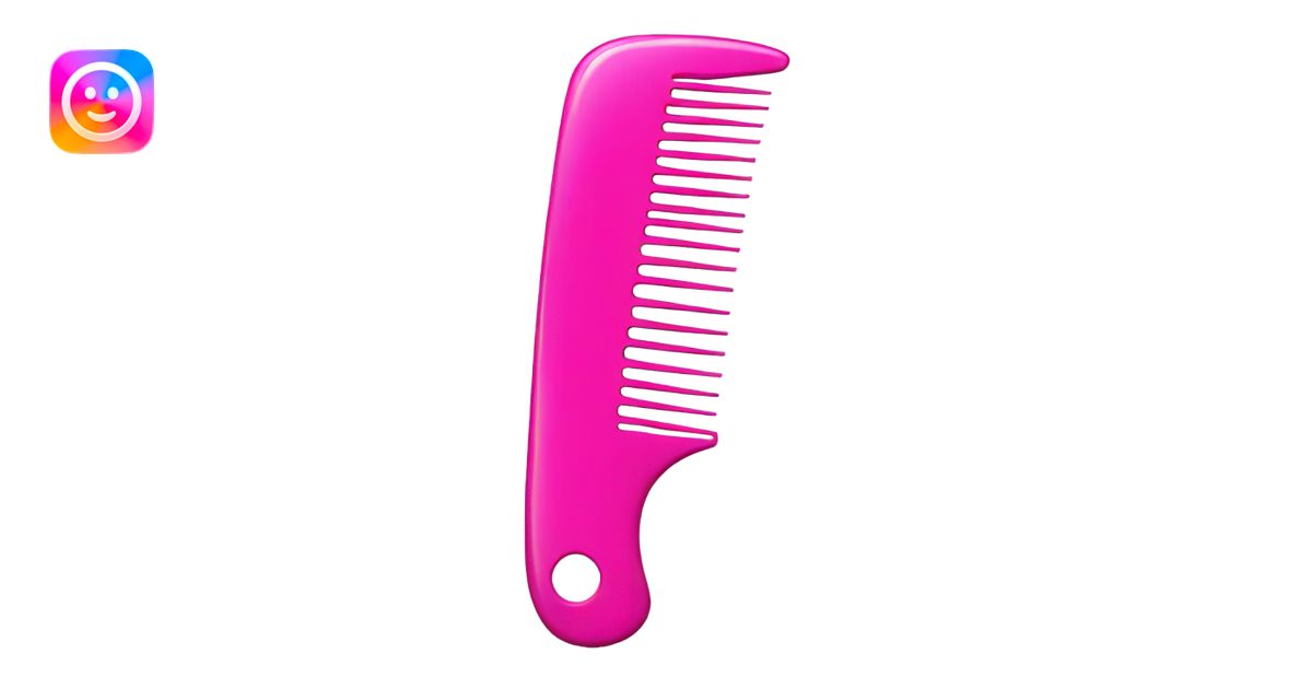 Pink comb emoji | AI Emoji Generator
