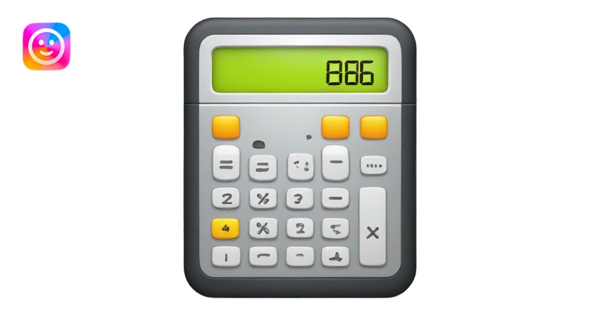calculator without numbers emoji | AI Emoji Generator