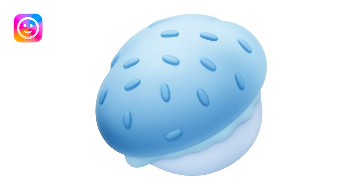 food color blue emoji | AI Emoji Generator