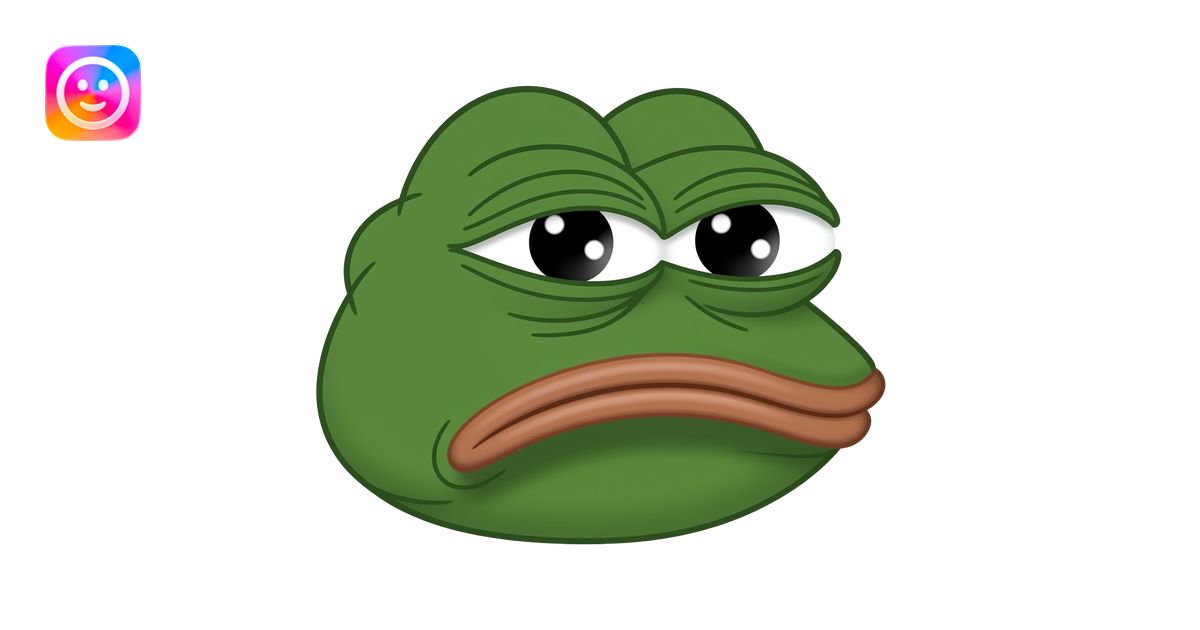 pepe the frog meme dark evil demonic emoji | AI Emoji Generator