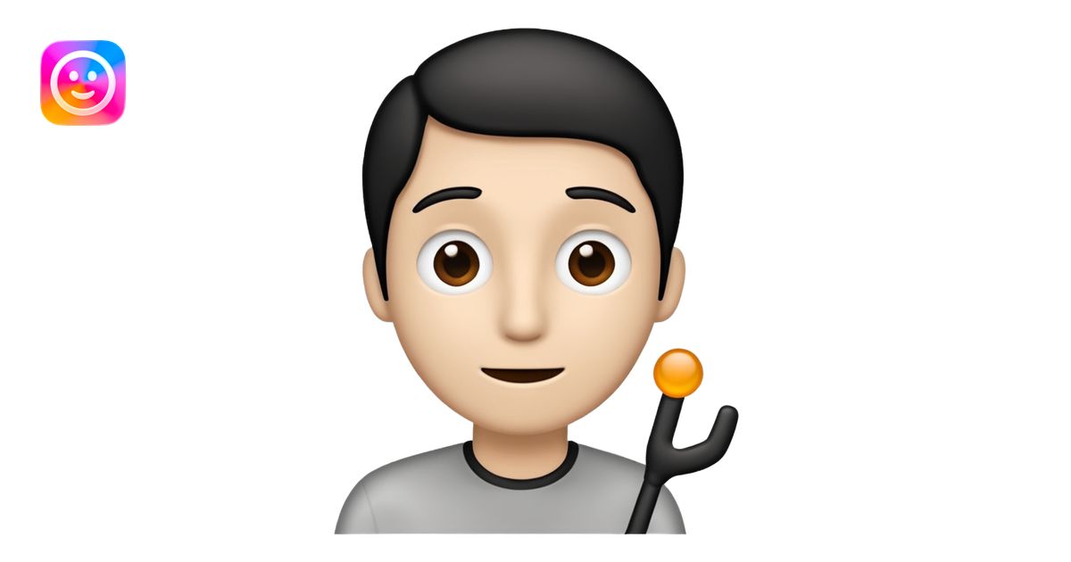 A stickman speaking emoji | AI Emoji Generator