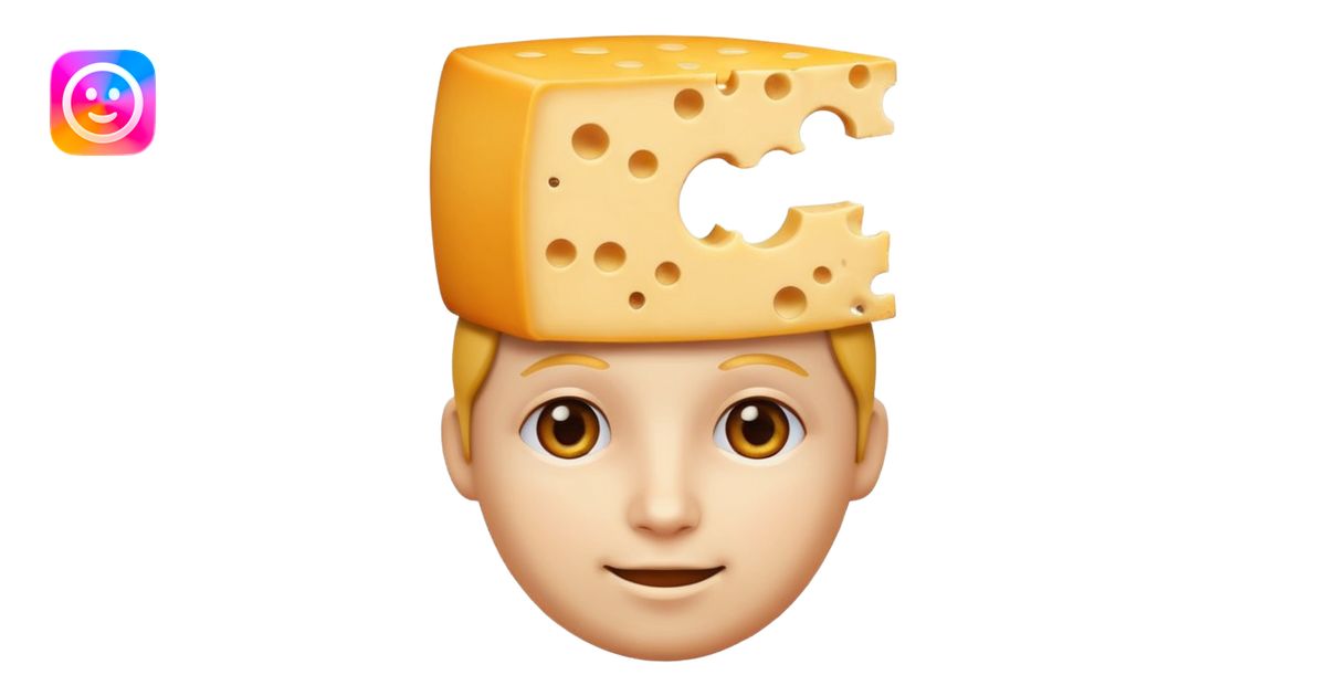 Cheese Head emoji | AI Emoji Generator