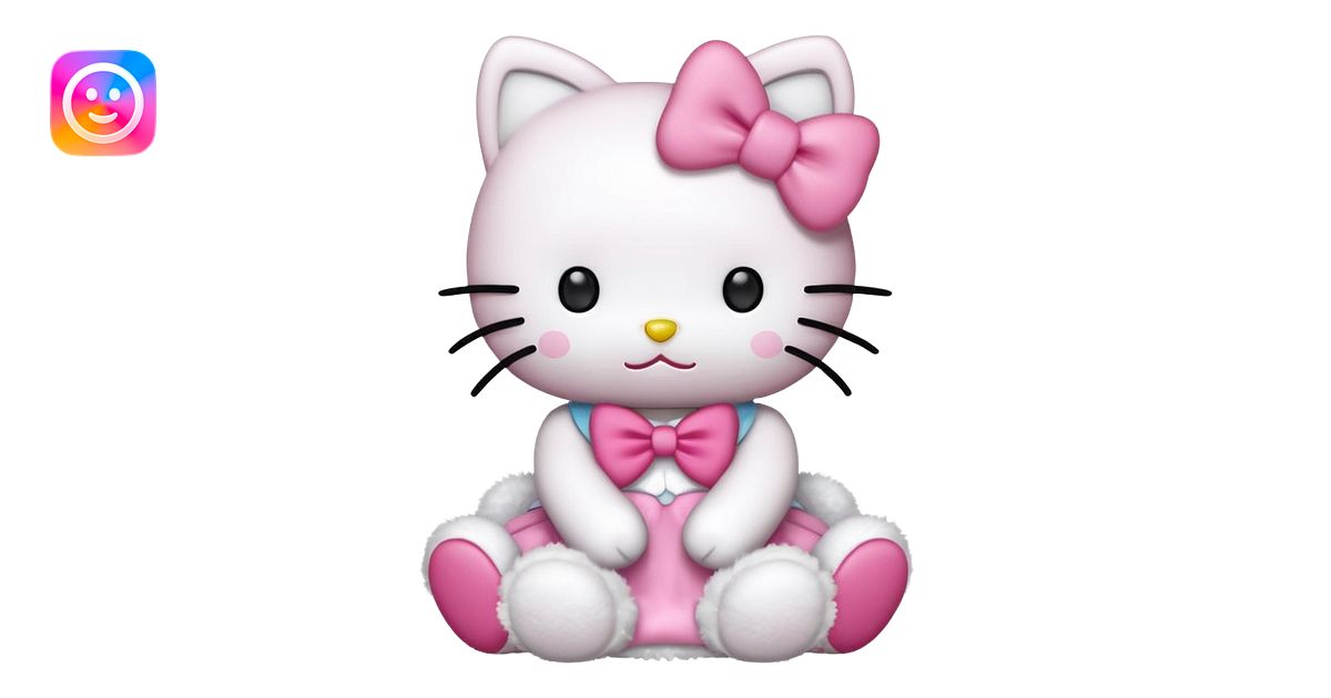 Hello kitty stady emoji | AI Emoji Generator