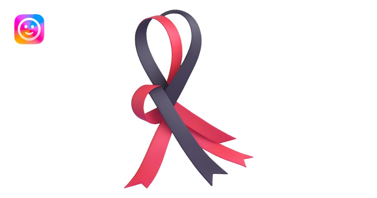 a ribbon, 3D emoji style emoji | AI Emoji Generator