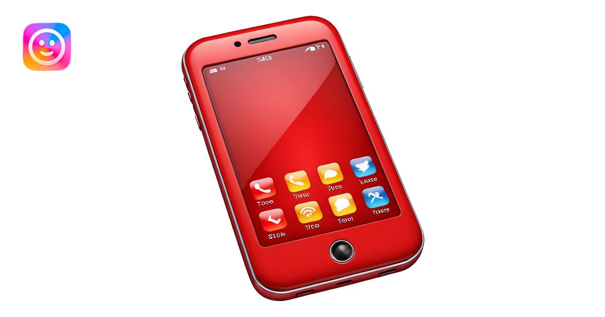 red cell phone emoji | AI Emoji Generator