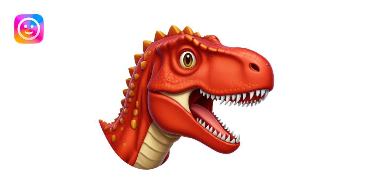 red t-rex emoji | AI Emoji Generator