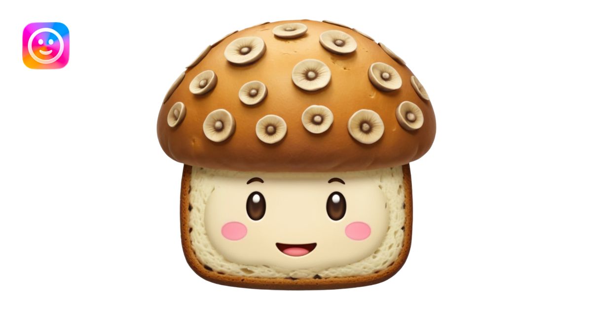 mushroom bread emoji | AI Emoji Generator