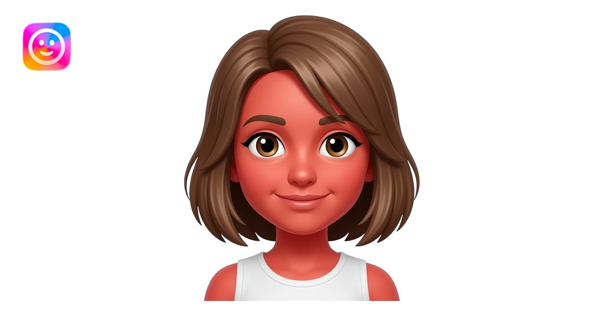 red face girl emoji | AI Emoji Generator