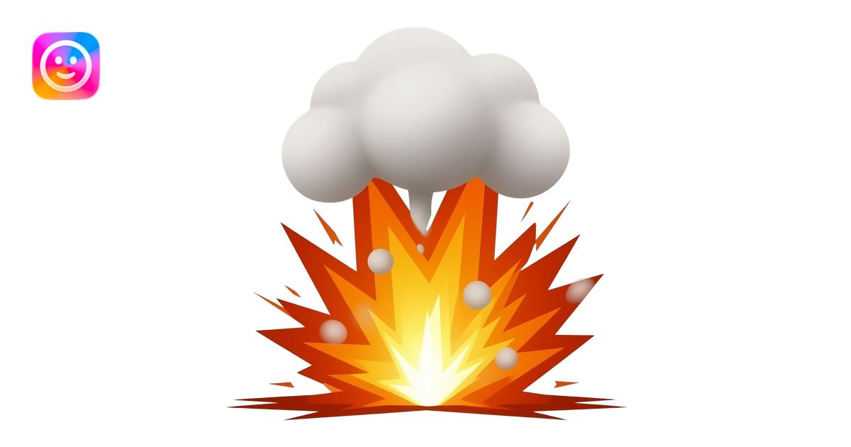 An explosion emoji emoji | AI Emoji Generator