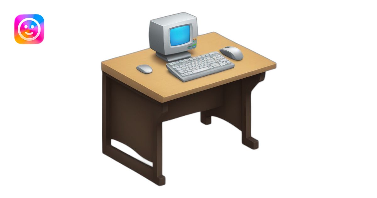 A manin desk computer emoji | AI Emoji Generator