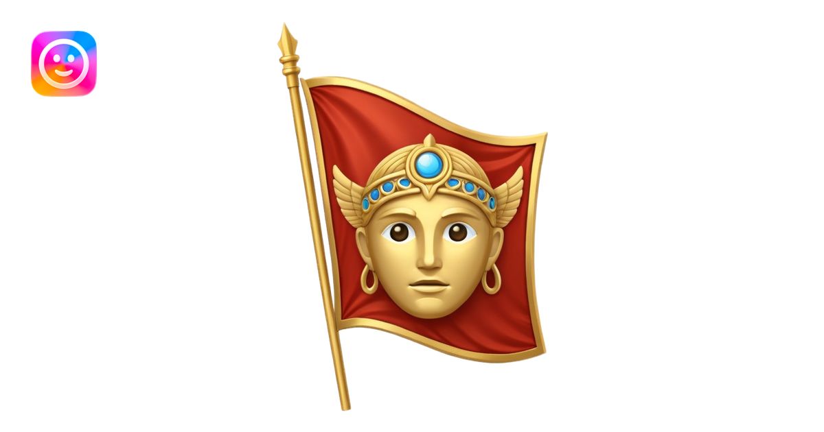 flag emoji inspired by Chronos, the god of time, with elements ...