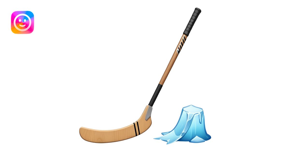 Hockey goalie stick emoji | AI Emoji Generator