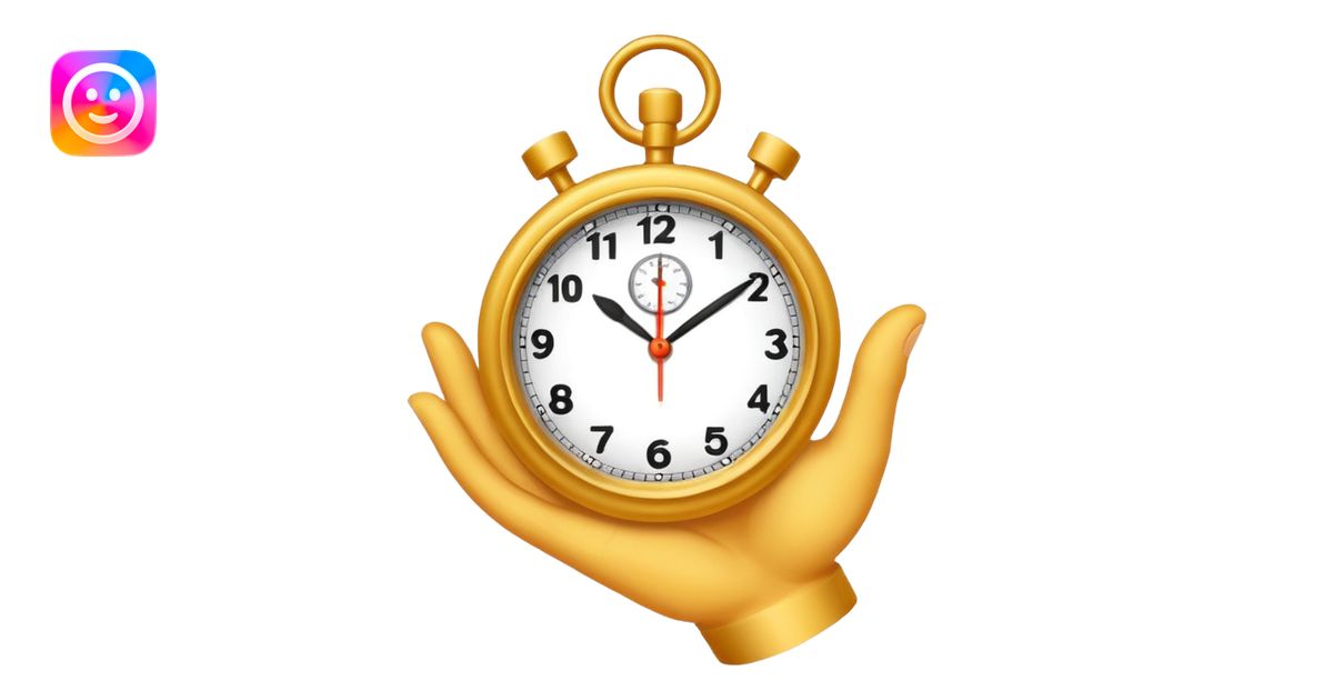 Hand clock emoji | AI Emoji Generator