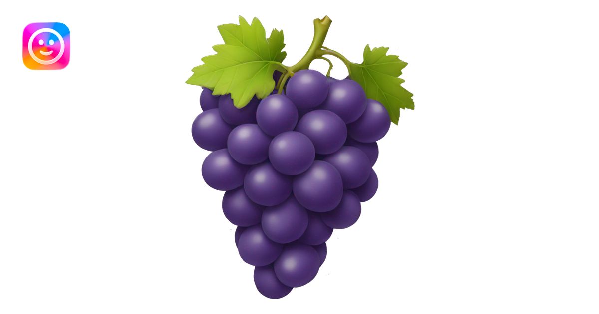 Grape emoji | AI Emoji Generator