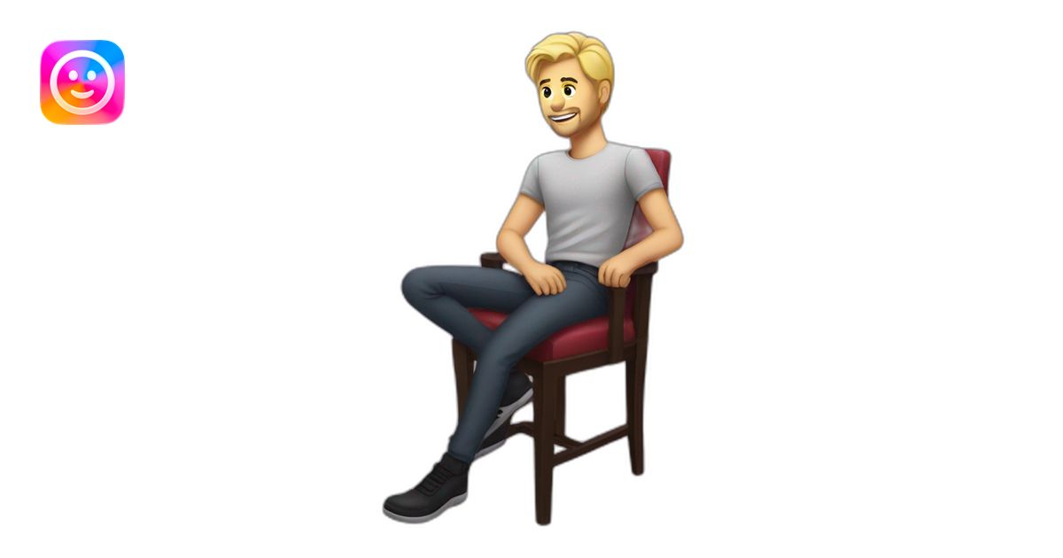 riker sit on chair emoji | AI Emoji Generator