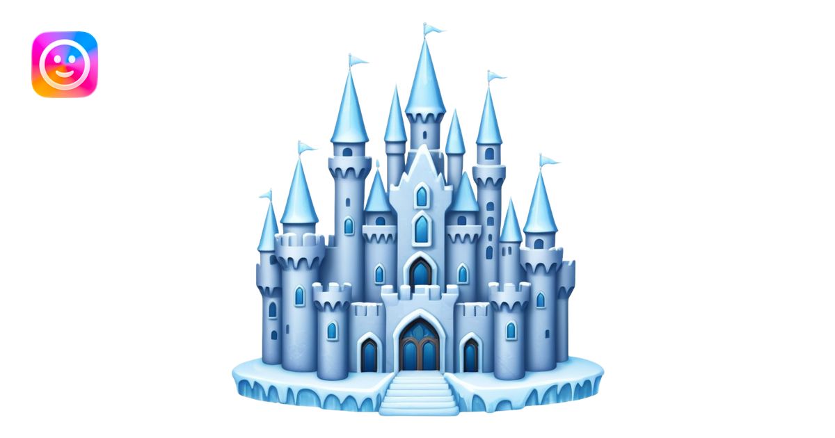Frozen castle emoji | AI Emoji Generator