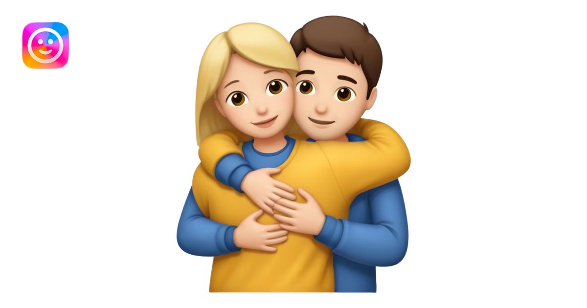 Hug emoji | AI Emoji Generator