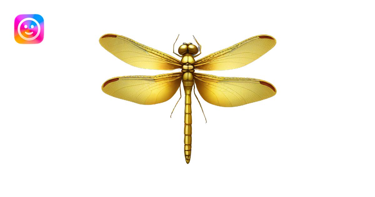 gold dragonfly emoji | AI Emoji Generator