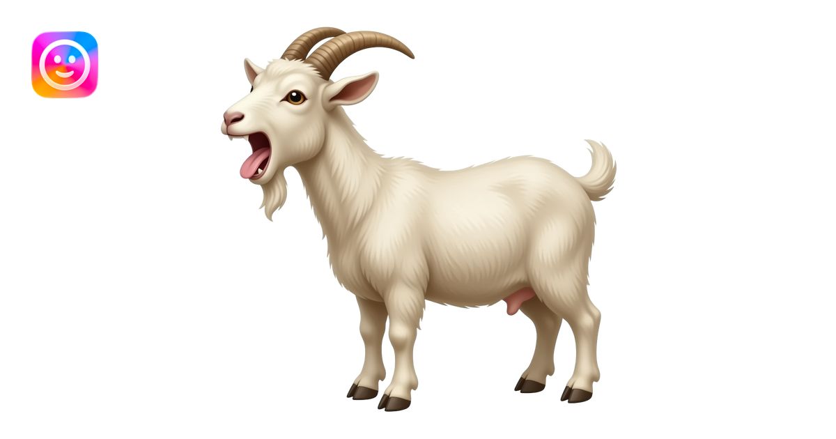 yawning goat emoji | AI Emoji Generator