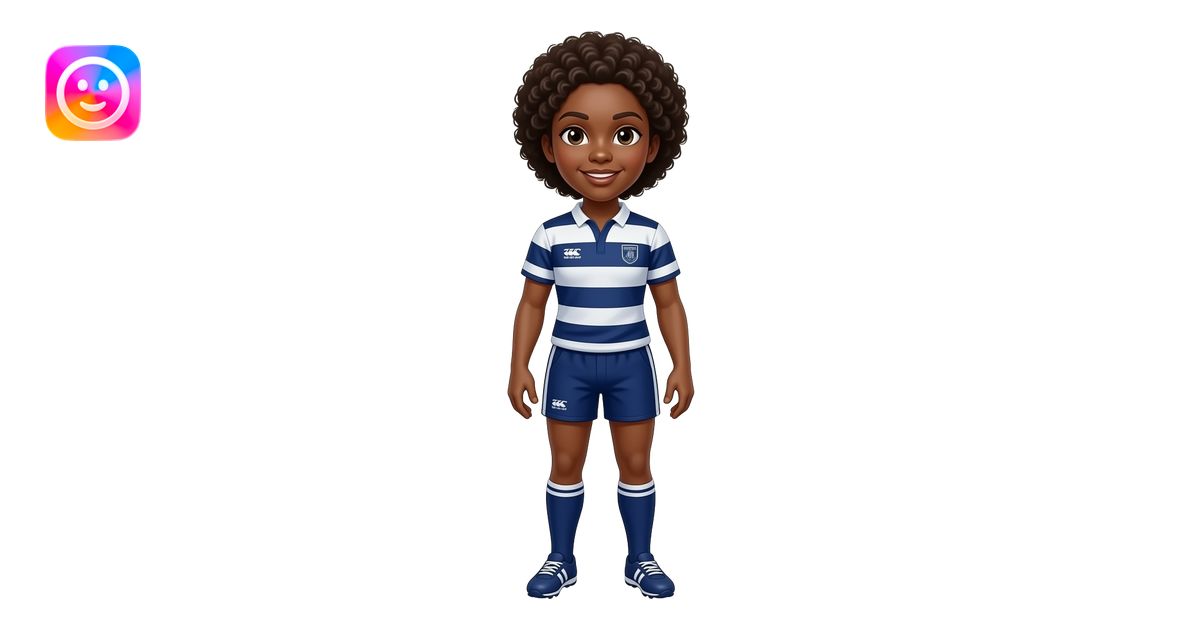 femme noire rugby emoji | AI Emoji Generator