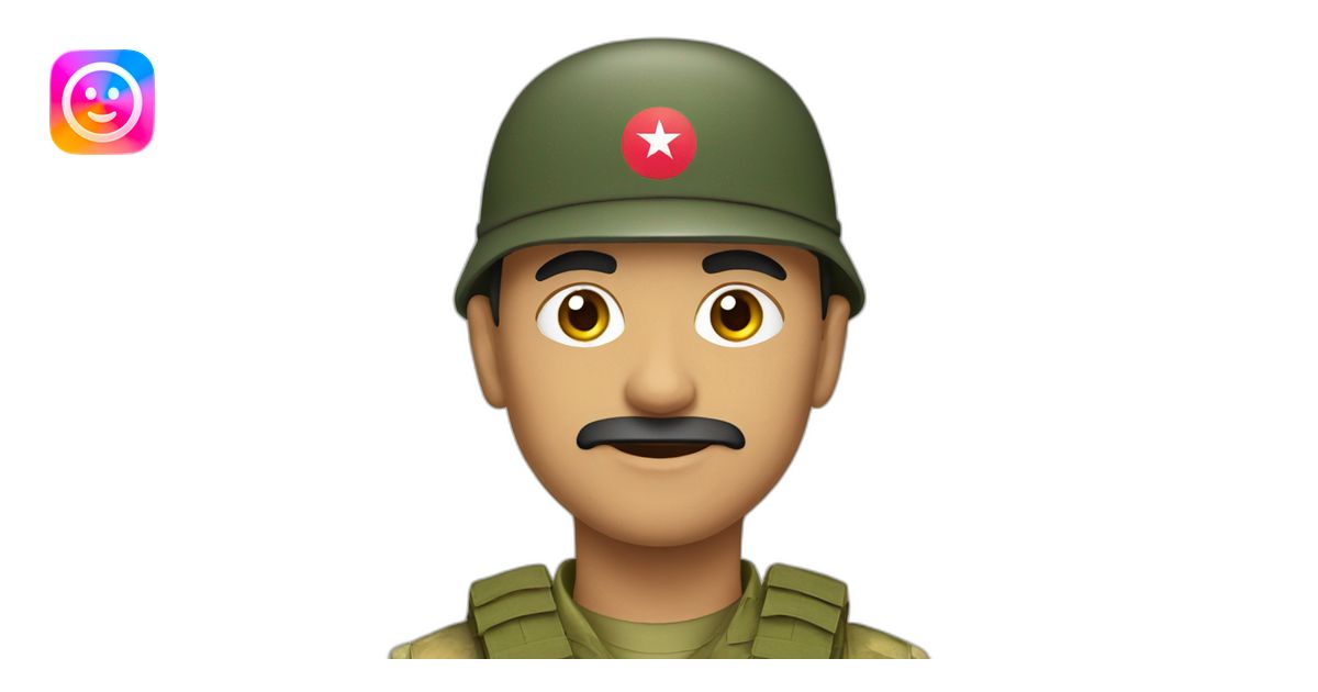 Azerbaijan soldier emoji | AI Emoji Generator