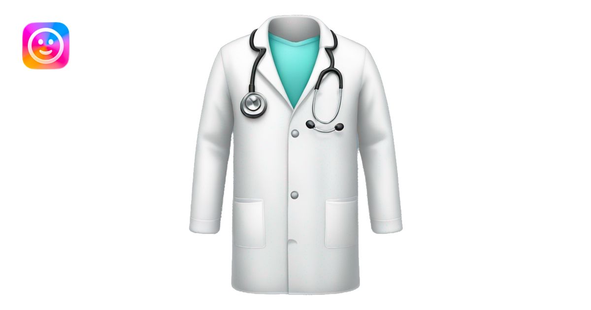 Plane Lab coat with stethoscope emoji | AI Emoji Generator