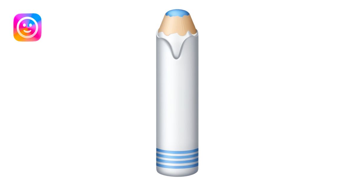 white crayon emoji | AI Emoji Generator