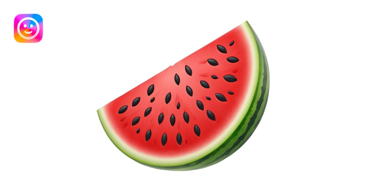 a slice of watermelon emoji | AI Emoji Generator