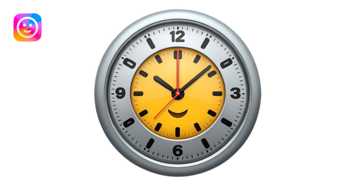 Clock it emoji | AI Emoji Generator