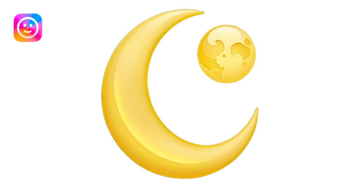 Crescent moon emoji | AI Emoji Generator
