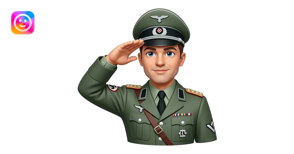 fascist roman salute german army emoji | AI Emoji Generator