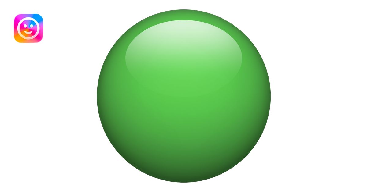 green color in circle emoji | AI Emoji Generator