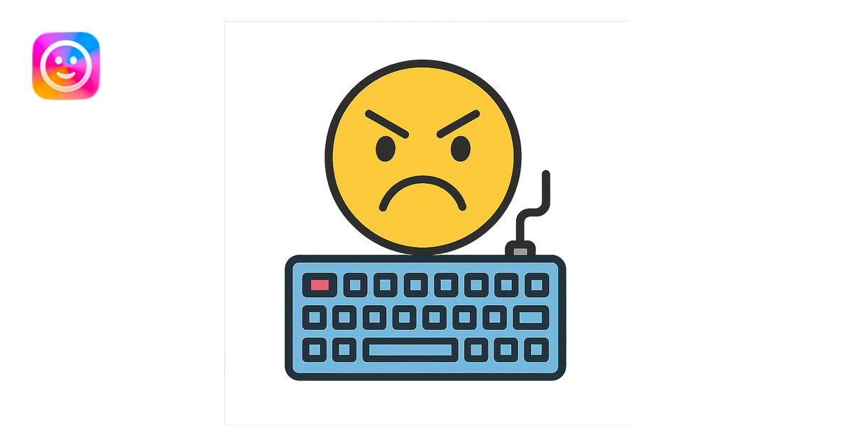 angry emoji with mechanical keyboard emoji | AI Emoji Generator
