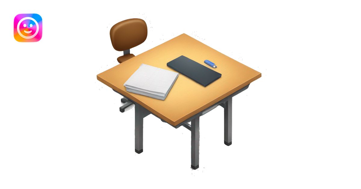 college classroom desk emoji | AI Emoji Generator