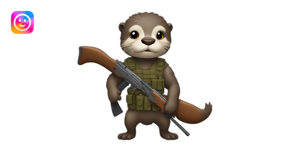 Otter rambo emoji | AI Emoji Generator