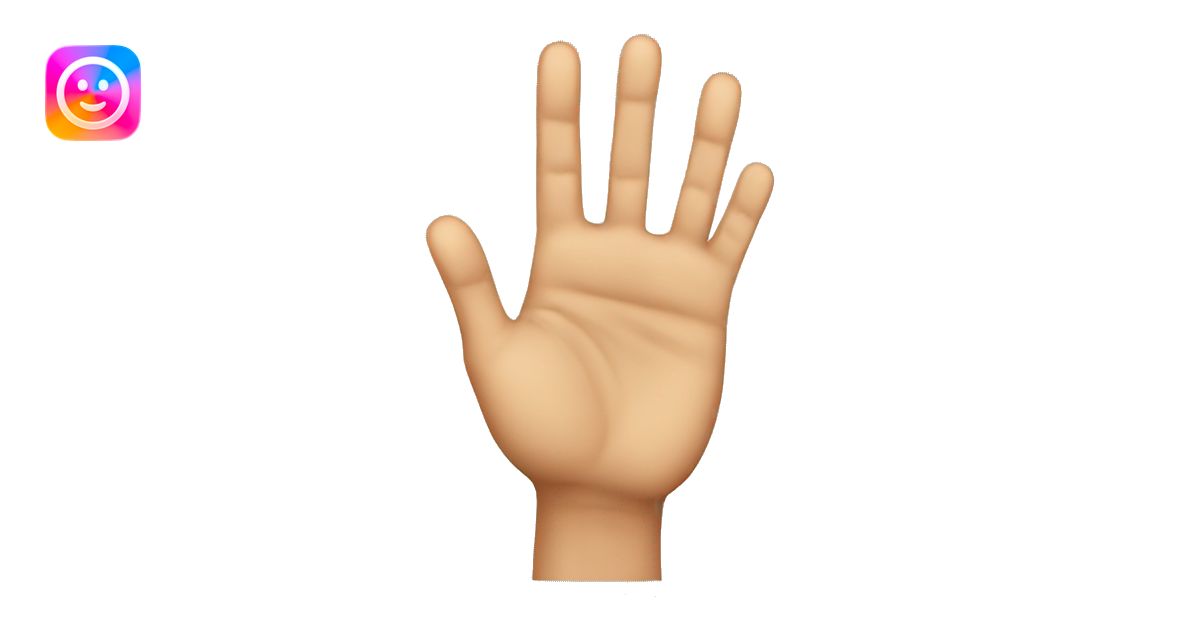 4 fingers up emoji | AI Emoji Generator