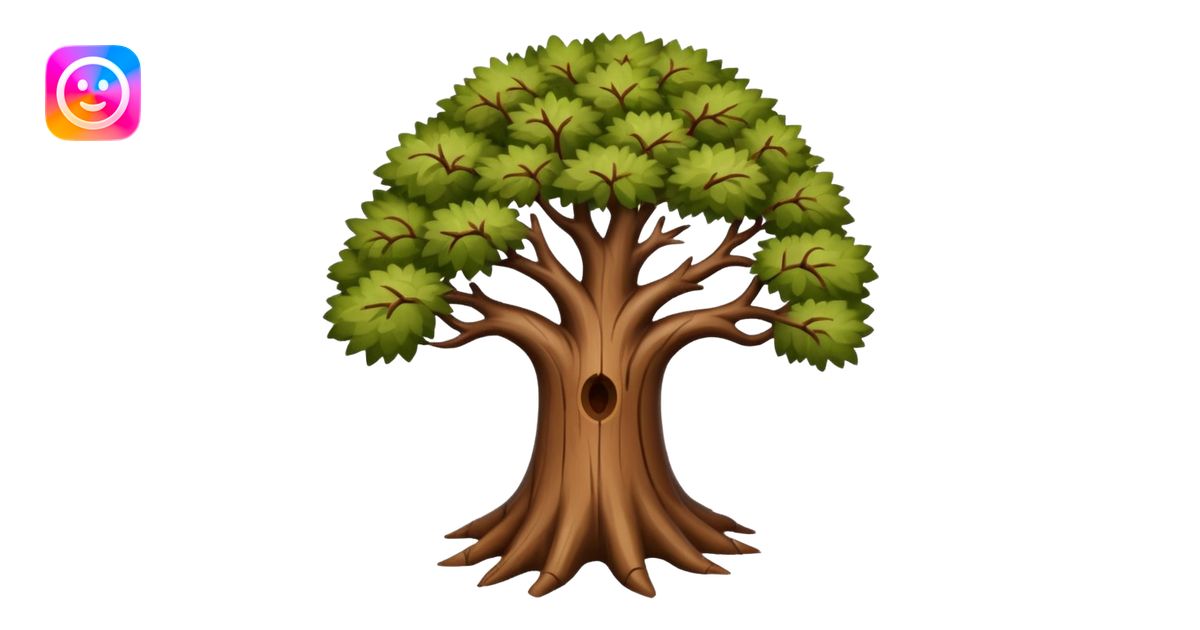 Tree with branches emoji | AI Emoji Generator