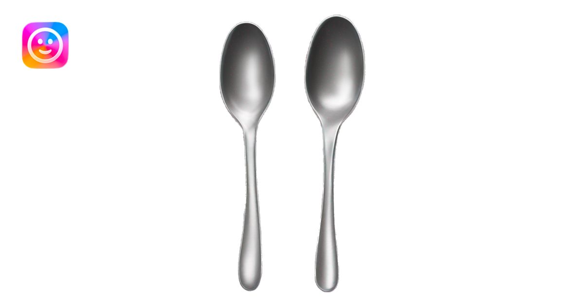 Big spoon next to little spoon emoji | AI Emoji Generator