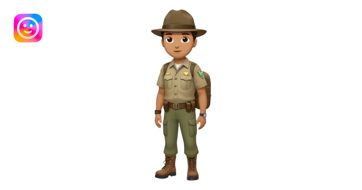Male Park Ranger emoji | AI Emoji Generator