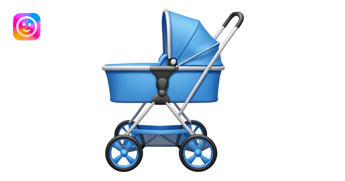 blue stroller emoji | AI Emoji Generator