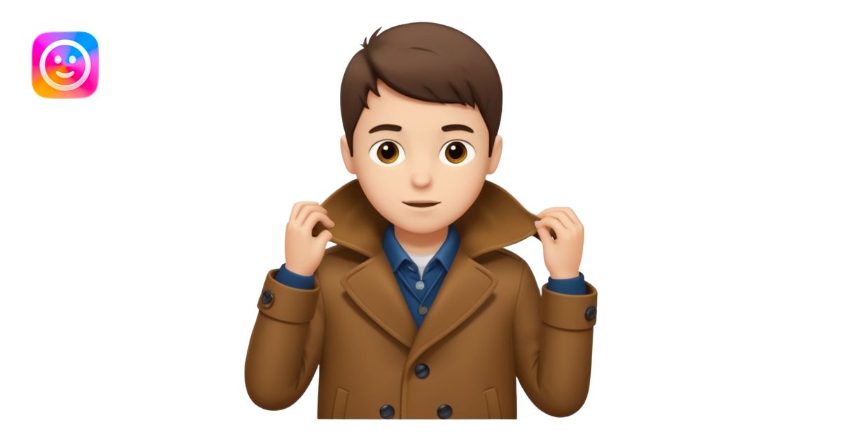 emoji- of a boy putting on his coat emoji | AI Emoji Generator