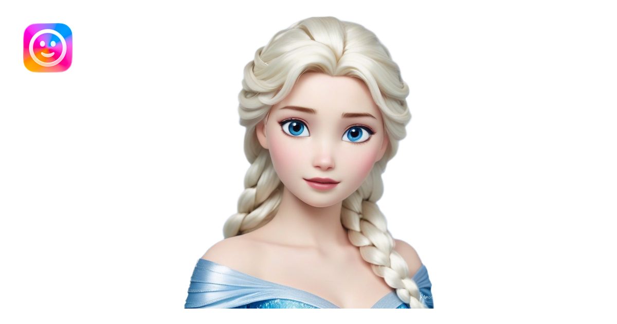 Cinematic Realistic Elsa Portrait, depicted with lifelike skin texture ...