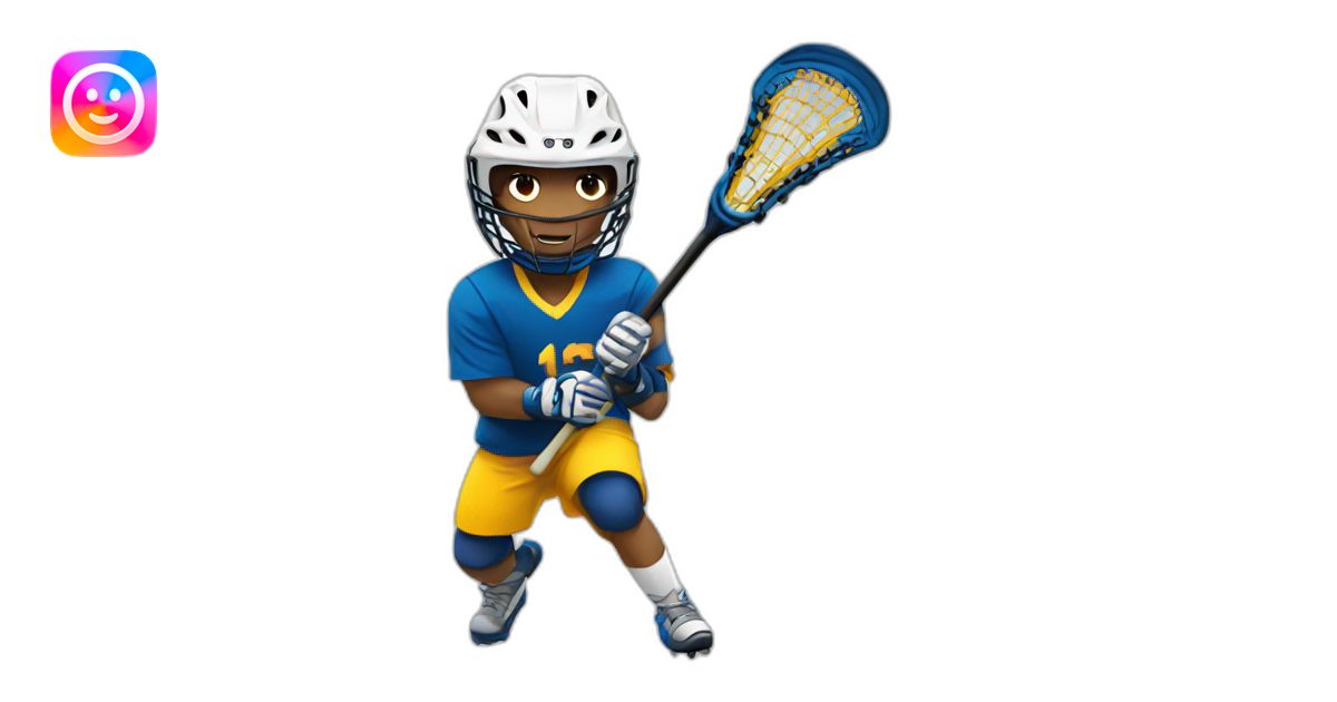 Lacrosse player emoji | AI Emoji Generator
