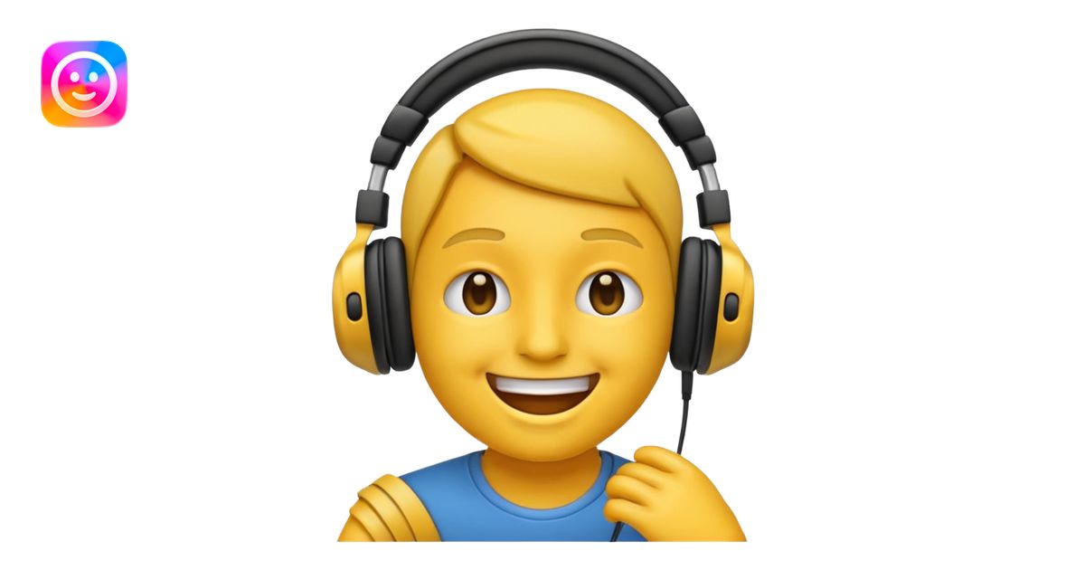 Listening to music emoji emoji | AI Emoji Generator