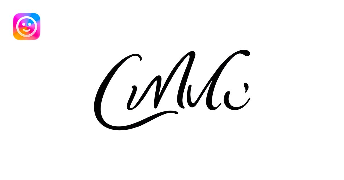 MW in cursive emoji | AI Emoji Generator