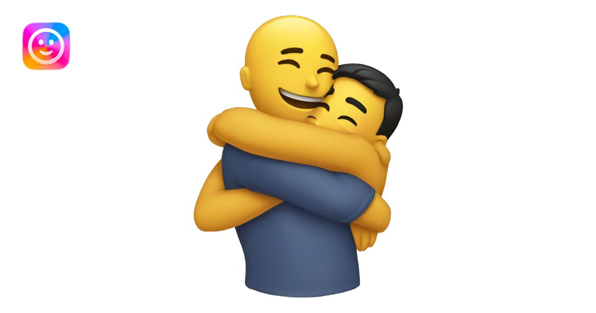 Hug emoji | AI Emoji Generator