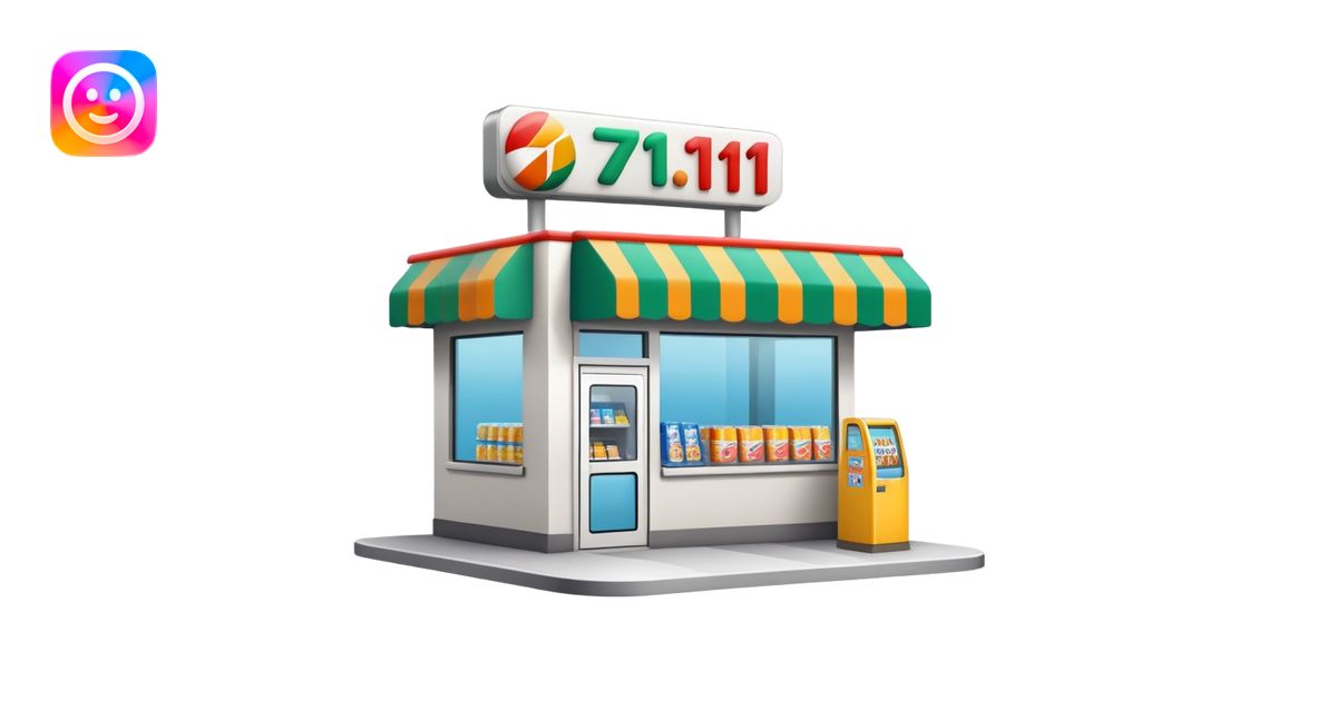 7/11 convenience store emoji | AI Emoji Generator