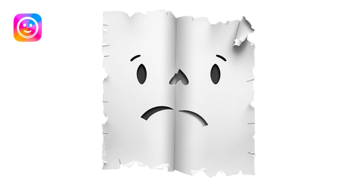 paper ripped in half emoji | AI Emoji Generator