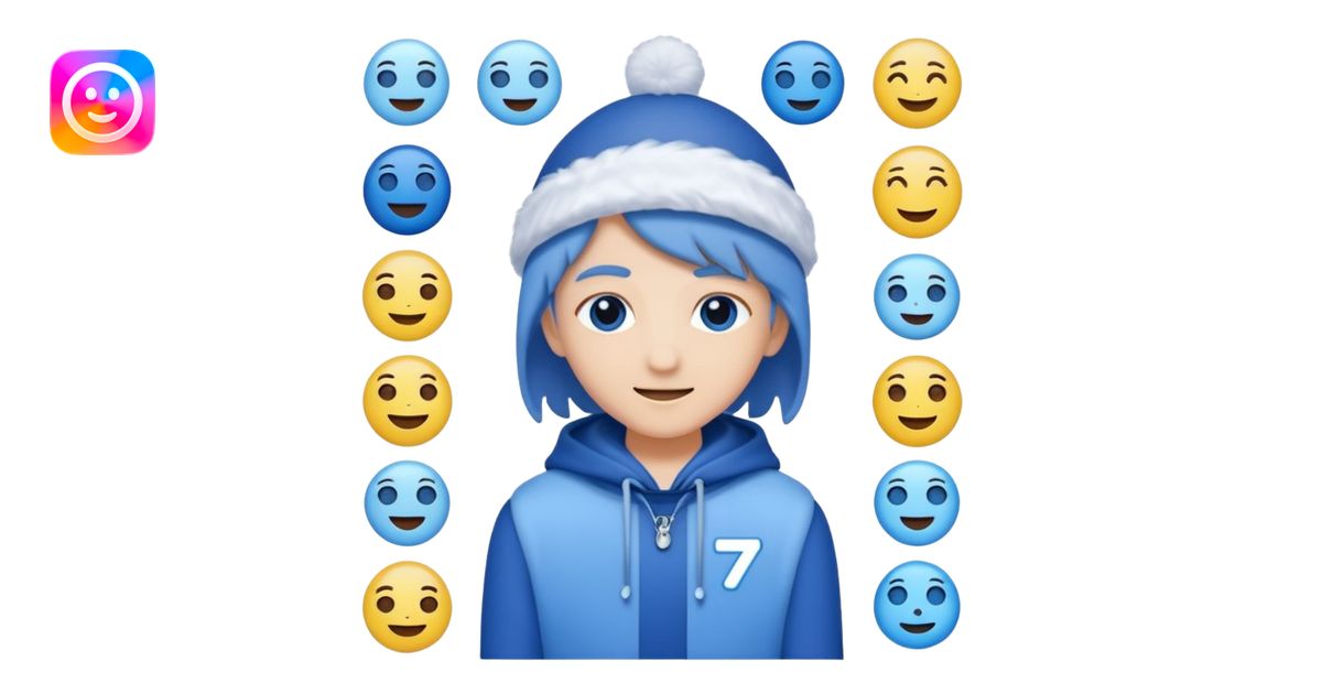 An emoji that represents the K-pop group Seventeen and also symbolizes ...